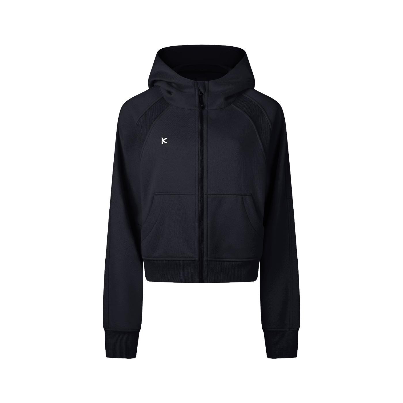 Cropped Zip Hoodie