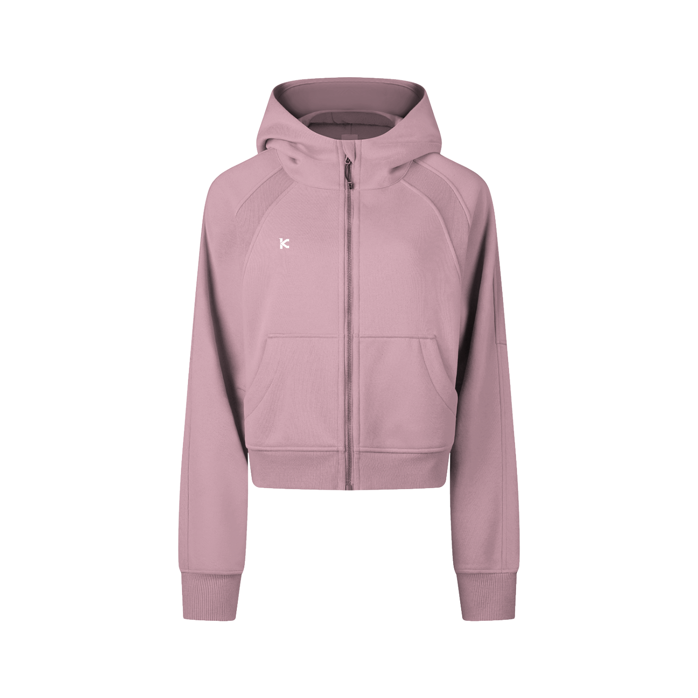 Cropped Zip Hoodie