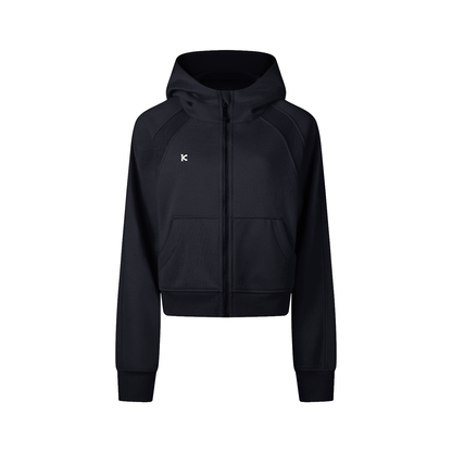 Cropped Zip Hoodie