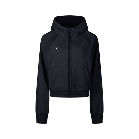 Cropped Zip Hoodie