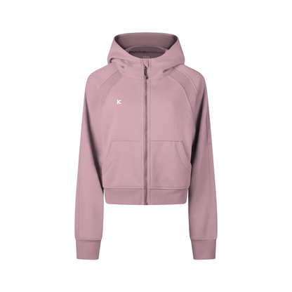 Cropped Zip Hoodie