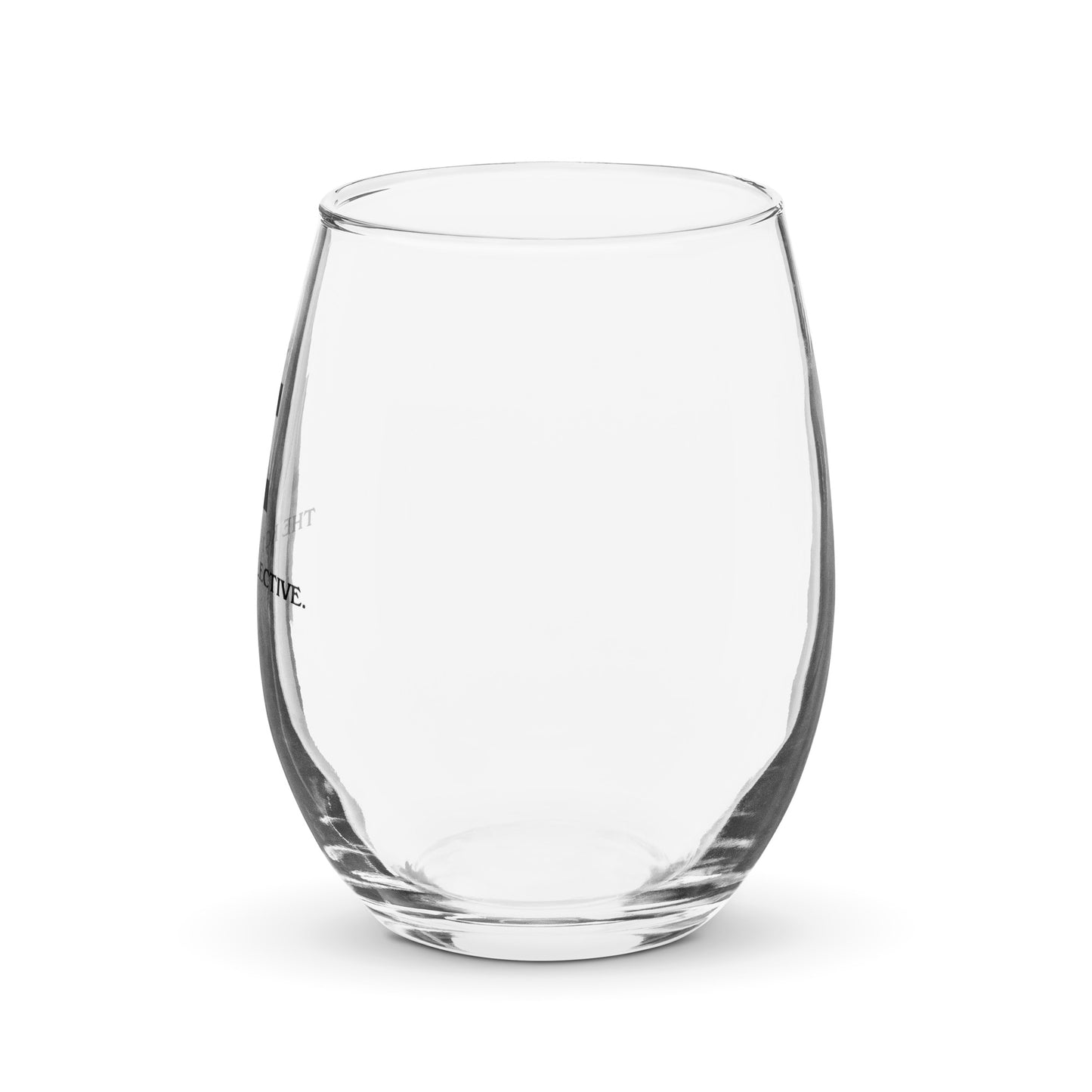 Stemless wine glass